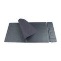 S111 3-in-1 Magnetic Wireless Charging Desk Pad - 15W - Black