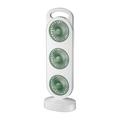 S16 3-Head Desktop Fan with 3 Speeds, 1200mAh Battery - Green