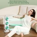 S16 3-Head Desktop Fan with 3 Speeds, 1200mAh Battery - Green