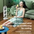 S16 3-Head Desktop Fan with 3 Speeds, 1200mAh Battery - Green
