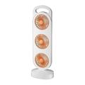 S16 3-Head Desktop Fan with 3 Speeds, 1200mAh Battery - Orange