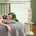S16 3-Head Desktop Fan with 3 Speeds, 1200mAh Battery - Orange