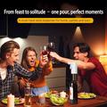 S18 Smart Wine Dispenser - 1-99ml Precise Pouring, Touchscreen, Aeration & USB-C Charging - White