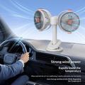 S19 Portable Dual-Head Clip Fan with 5-Speed