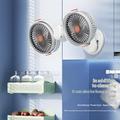 S19 Portable Dual-Head Clip Fan with 5-Speed