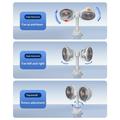 S19 Portable Dual-Head Clip Fan with 5-Speed