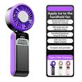 S2 Handheld Portable Turbo Fan with 100 Speeds - Purple / Dark Grey