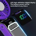 S2 Handheld Portable Turbo Fan with 100 Speeds - Purple / Dark Grey