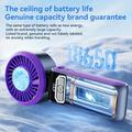 S2 Handheld Portable Turbo Fan with 100 Speeds - Purple / Dark Grey