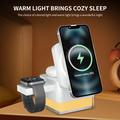 S6 3-in-1 MagSafe Charger with RGB Light - iPhone, Apple Watch, AirPods - White