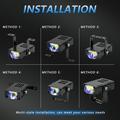 S7 LED Grille Spotlight 16W - High/Low Beam, Fog Light, 3 Lighting Modes - Black