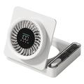 S8 Foldable Desk Fan with Timer - White