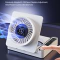 S8 Foldable Desk Fan with Timer - White