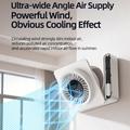 S8 Foldable Desk Fan with Timer - White
