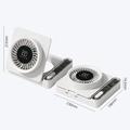 S8 Foldable Desk Fan with Timer - White