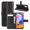 Samsung Galaxy A31 Wallet Case with Stand Feature - Black