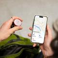 SBS Track My Circle Waterproof IP65 Item Tracker - Apple Find My Compatible - Pink