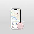 SBS Track My Circle Waterproof IP65 Item Tracker - Apple Find My Compatible - Pink