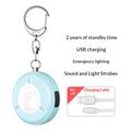 SC300 130dB Personal Safety Alarm with LED Strobe Flashlight - Blue