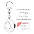 SC300 130dB Personal Safety Alarm with LED Strobe Flashlight - White