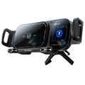 SD01 15W Dual-Coil Wireless Car Charger / Car Holder - Black