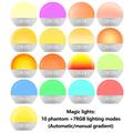 SH08 Bedside Alarm Clock with LED Light with Ambient Colours, White Noise and FM Radio