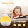 SH08 Bedside Alarm Clock with LED Light with Ambient Colours, White Noise and FM Radio