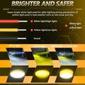SK1 Dual-Color LED Motorcycle Spotlight 15W – 6000lm, IP67, 9–32V - Black