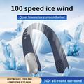 SL625 Portable Hanging Neckband Fan with Speed Control and Digital Display