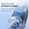 SL625 Portable Hanging Neckband Fan with Speed Control and Digital Display