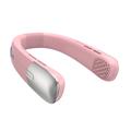 SL625 Portable Hanging Neckband Fan with Speed Control and Digital Display - Pink