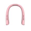SL625 Portable Hanging Neckband Fan with Speed Control and Digital Display - Pink