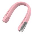 SL625 Portable Hanging Neckband Fan with Speed Control and Digital Display - Pink