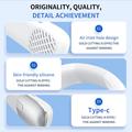 SL625 Portable Hanging Neckband Fan with Speed Control and Digital Display - White