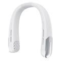 SL625 Portable Hanging Neckband Fan with Speed Control and Digital Display - White