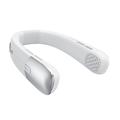 SL625 Portable Hanging Neckband Fan with Speed Control and Digital Display - White