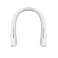 SL625 Portable Hanging Neckband Fan with Speed Control and Digital Display - White