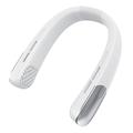 SL625 Portable Hanging Neckband Fan with Speed Control and Digital Display - White