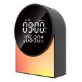 SM12 Bluetooth Sleep Sound Machine - Alarm Clock, FM Radio, LED Night Light - Black