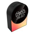 SM12 Bluetooth Sleep Sound Machine - Alarm Clock, FM Radio, LED Night Light - Black