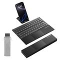SODI Z01T Tri-Fold Bluetooth Keyboard with Touchpad - iOS/Android/Windows/macOS - Black