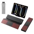 SODI Z01T Tri-Fold Bluetooth Keyboard with Touchpad - iOS/Android/Windows/macOS - Red