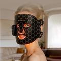 SP-1103F Magnetic Wireless LED Light Therapy Face Mask with Controller - Black