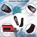 SP-XJ05 Heated Insoles with 6000mAh Battery, Wireless Remote - 41-46 - Black
