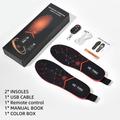 SP-XJ05 Heated Insoles with 6000mAh Battery, Wireless Remote - 41-46 - Black