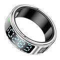 SR08 Smart Ring with Digital Display - Size: 21.5mm - Silver