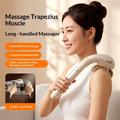SY-008 Long-Handle Cervical Massager with 3 Pressure Levels - Beige