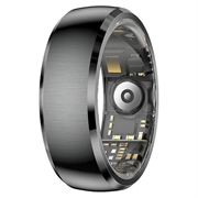 SY15 Smart Ring Health Monitor with Vibration Alerts - Size 10 - Black