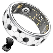 SY15 Smart Ring Health Monitor with Vibration Alerts - Size 13 - Football