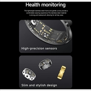 SY15 Smart Ring Health Monitor with Vibration Alerts - Size 13 - Gold